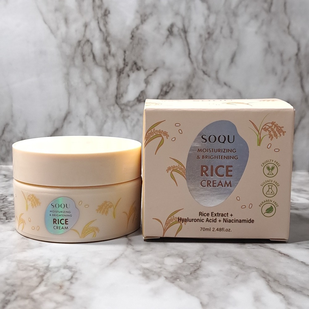 SOQU-Moisturizing & Brightening Rice‎ Cream-Brand New Made In Korea
